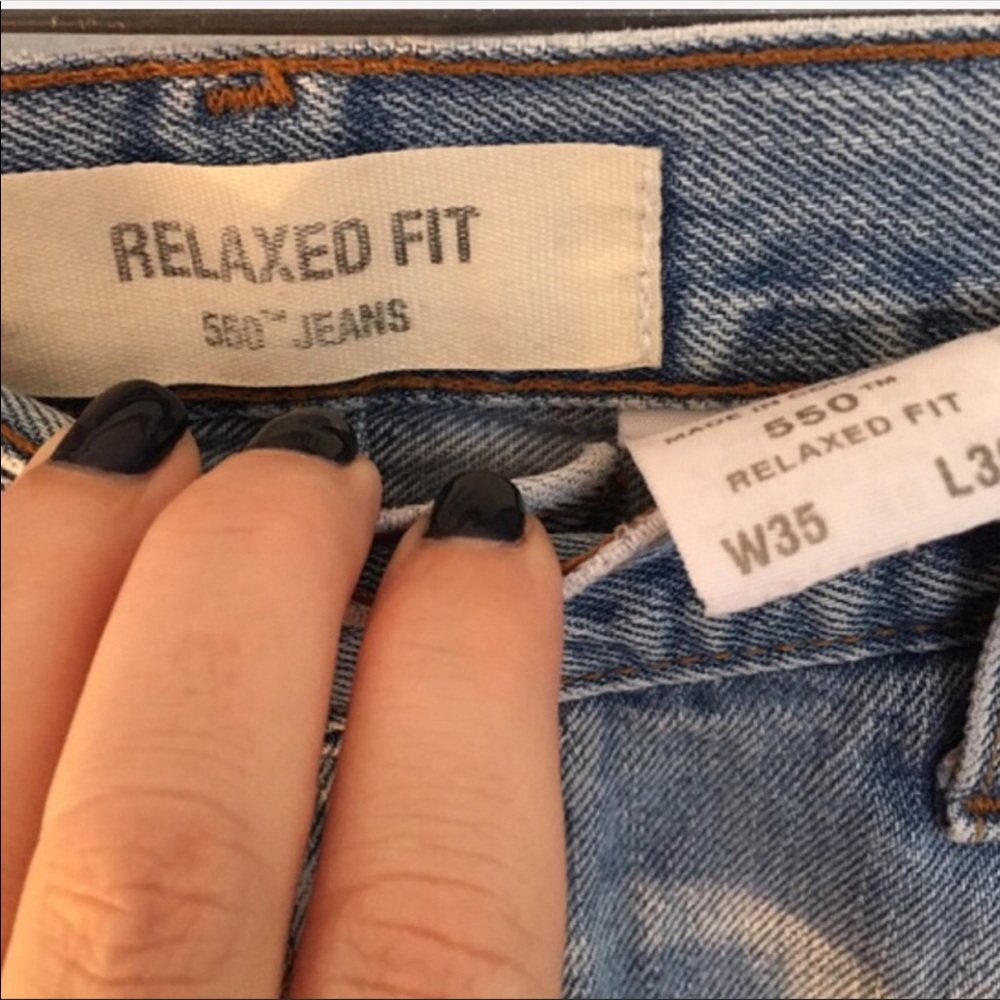 High Waited Mom Levi 550 Relaxed Fit Jeans - Picture 6 of 7